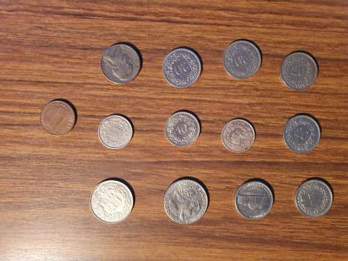 Potluck 2 coins different countries different denominations