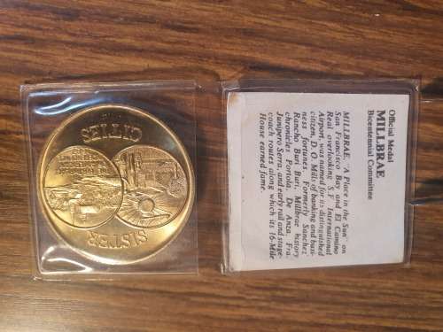 Mint United Sates of America American Revolution Millbrae Bicentennial Coin 1976