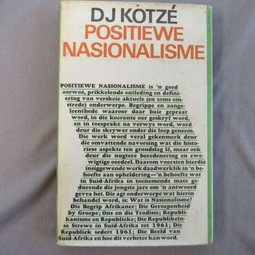 Positiewe Nasionalisme - D.J. Kotzé