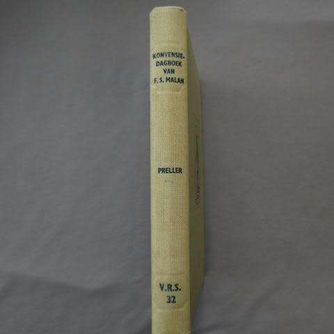 Die Konvensie-dagboek van F.S. Malan - J.F. Preller , M.A. ( Hardeband ) Van Riebeeck reeks