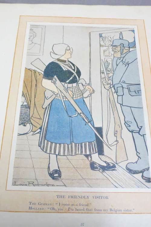 `Land and Water` edition Louis Raemaekers Cartoons (British War Propaganda) by Francis Stopford 1916