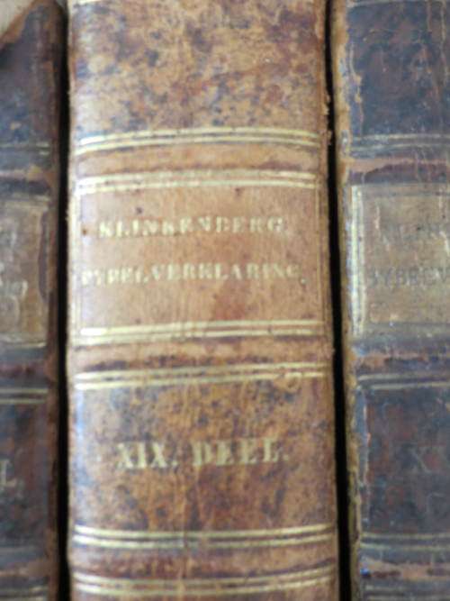 Bybel verklarings: Bijbel verklaerd door J. van Nuys Klinkenerg (27 dele van 1780 - 1795 -Amsterdam
