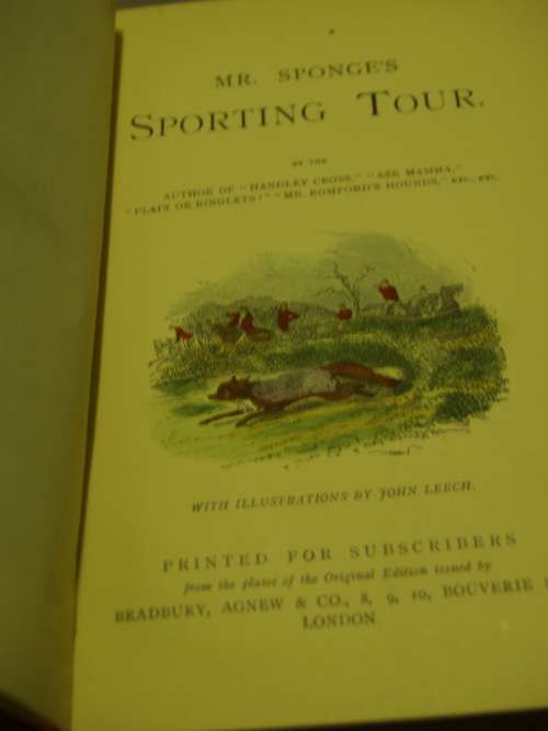 Robert S. Surtees (1892): Mr Sponge`s Sporting Tour, + 5 more (105 engravings pictures hand painted)