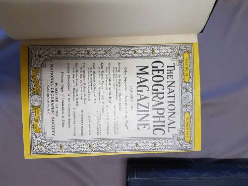 National Geographic Magazines - Jan to June 1952 & July to December in bound in TWO volumes.