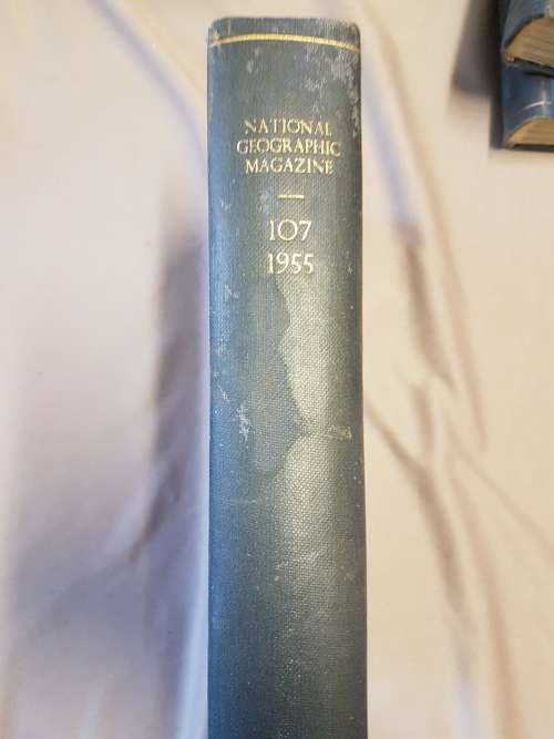 National Geographic Magazines - Jan to June 1955 in bound in One volume.