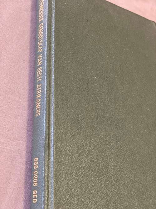 Afrikaanse Studentebond. Gedenkboek ter ere van die Genootskap van Regte Afrikaners