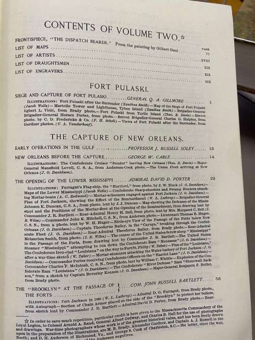 Battle and Leaders of the Civil War. Vol. II. III & IV.  Ed. R.U. Johnson. USA Civil War
