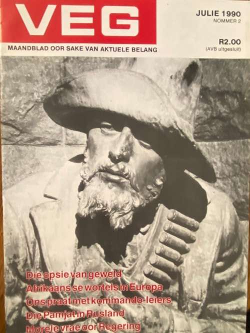 Veg, maandblad oor sake van aktuele belang. Julie 1990 nommer 2. Regse Politiek.