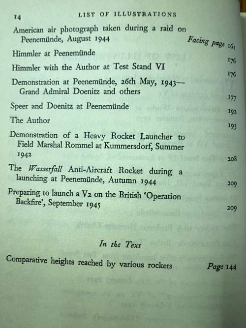 V2 - by Major-General Walter Dornberger. (Long range German rocket in World War II).