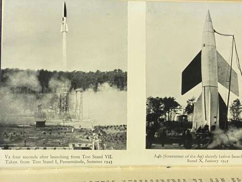 V2 - by Major-General Walter Dornberger. (Long range German rocket in World War II).