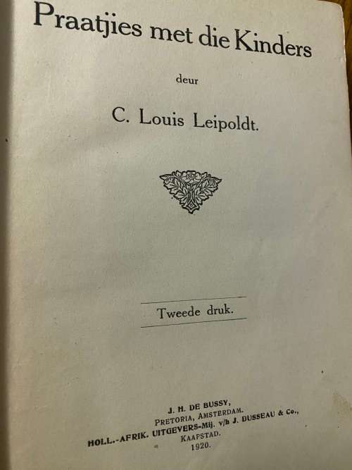 C Louis Leipoldt. Praatjies met die Kinders.