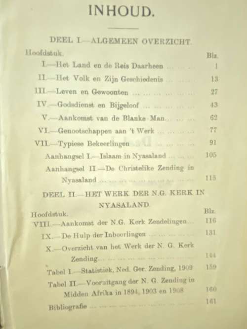 Ds A L Hofmeyer. Het land langs het meer. (N G Sending in Malawi in 1910)