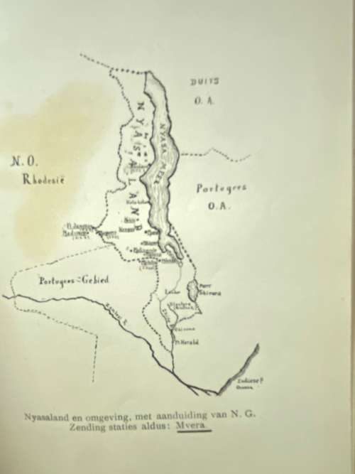 Ds A L Hofmeyer. Het land langs het meer. (N G Sending in Malawi in 1910)