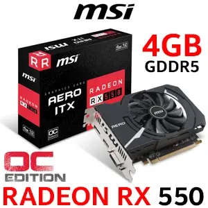 MSI Radeon RX 550 AERO OC 4GB GDDR5