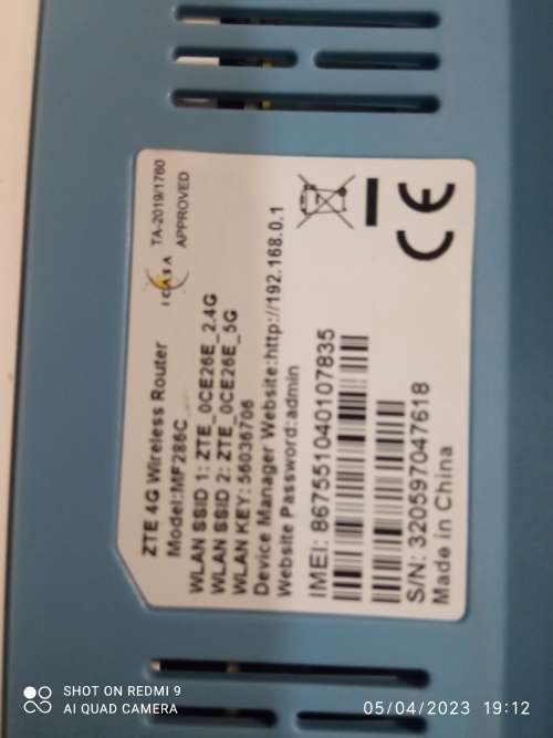 ZTE LTE Router MF286C