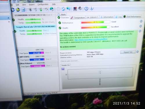 SSD DRIVES USED(barracuda, Samsung)