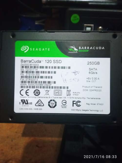 Samsung, and Seagate ssd