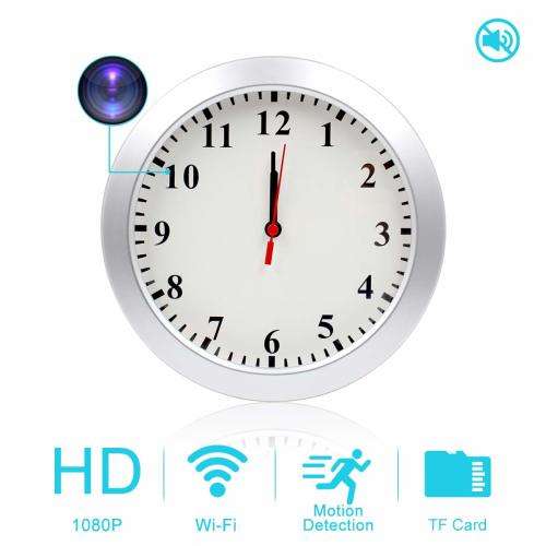 Wifi Hidden Clock spy camera built in rechargeable battery and SD slot (See full specs below)