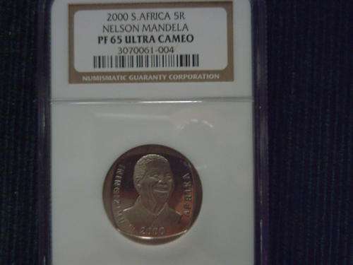 PF65 Ultra Cameo R5 Mandela 2000 NGC GRADED