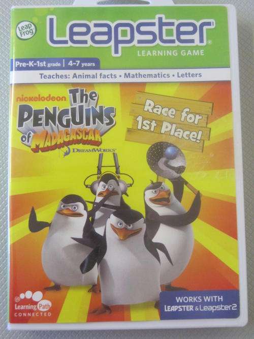 Leap Frog - The Penguins of Madagascar -Leapster Learning Game