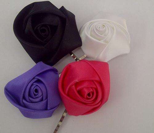 Hair Clips - Rosette (4 pack)