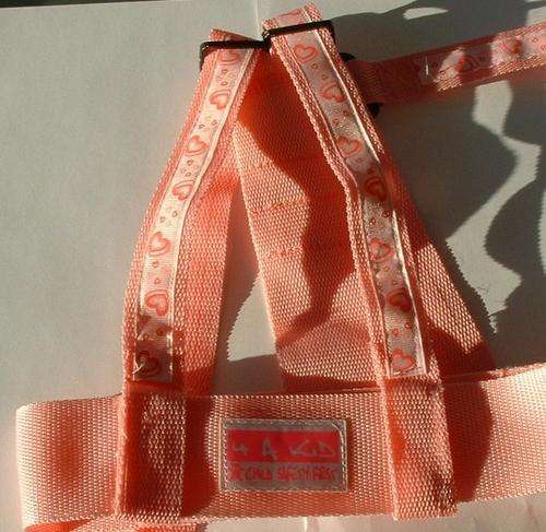Child Safety Harness in Pink Hearts