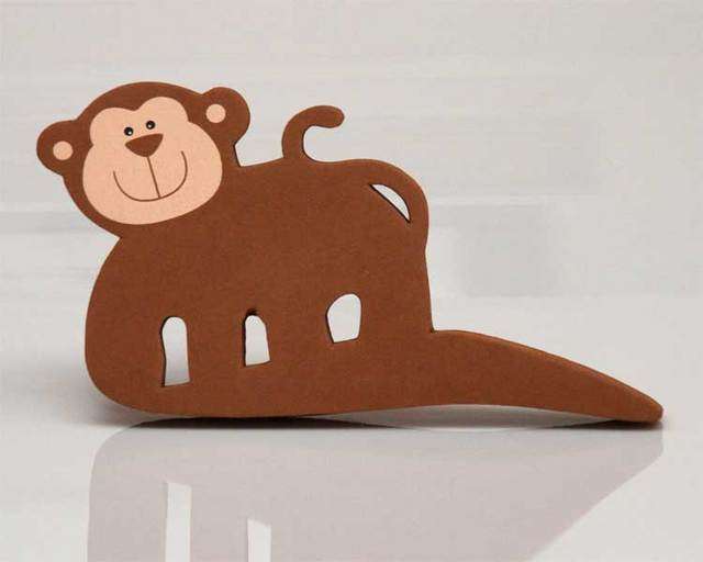 Door Wedge - Monkey and Cat