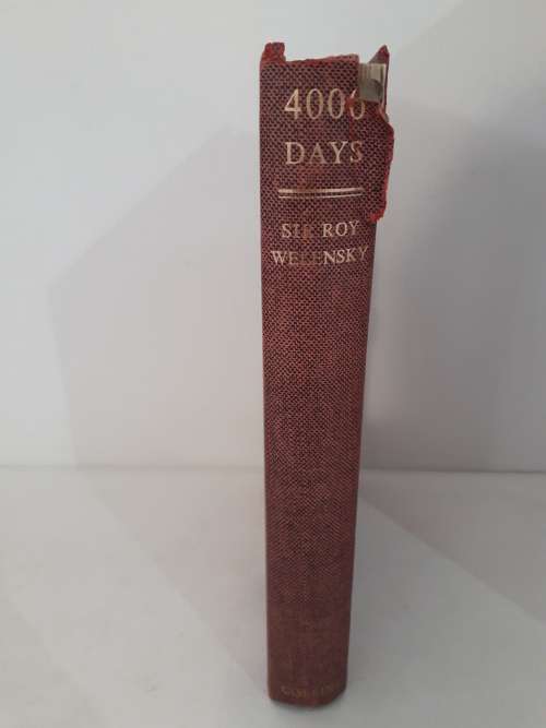 4000 Days by Sir Roy Welensky  1964
