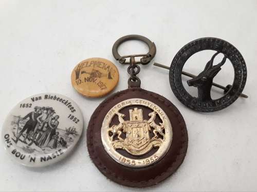 Badge Pin and Keyring Set