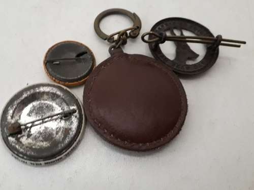 Badge Pin and Keyring Set