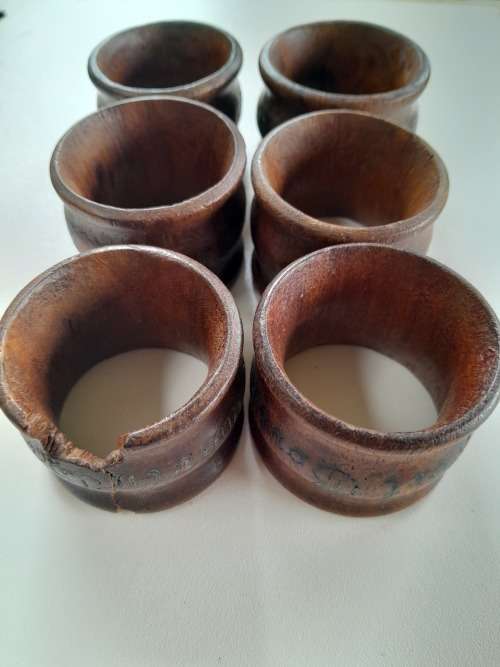 Boer War India Ford Govindgarh 6 x Serviette Rings `RARE