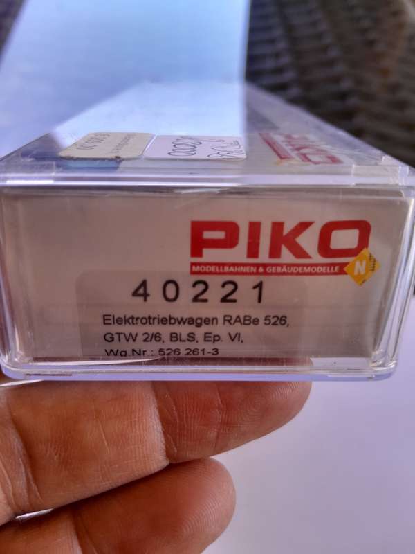 Piko 40221 Swiss BLS Stadler GTW 2/6, Red, RABe 526 261, New, N Scale
