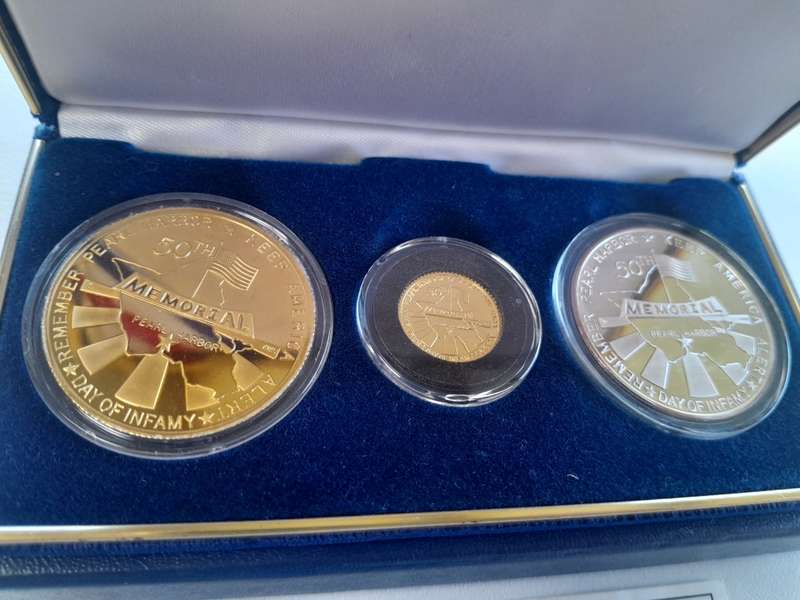 Official Pearl Harbor 50th anniversary commemorative set