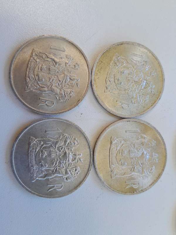 Silver One Rand Coins x 13