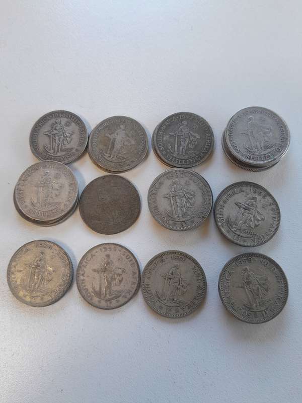 One Shillings x 28 coins