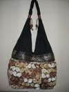 Exclusive Hand Crafted Handbag - Roses Pattern (Brown)