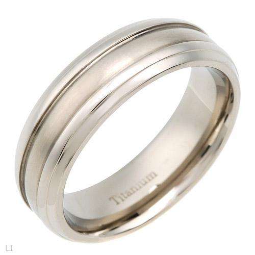 High Quality Brand New Gentlemens Band Comfort fit Ring Made in Titanium- Size 10. [SD18]