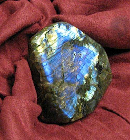 LABRADORITE LARGE SPECIMEN FREE FORM 640gm SLAB