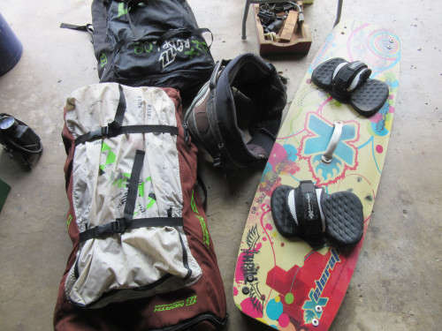 Kite boarding ski kit complete - second hand