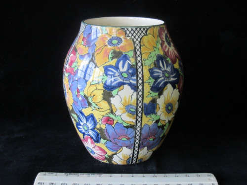 Royal Doulton Art Deco Anemone  Vase