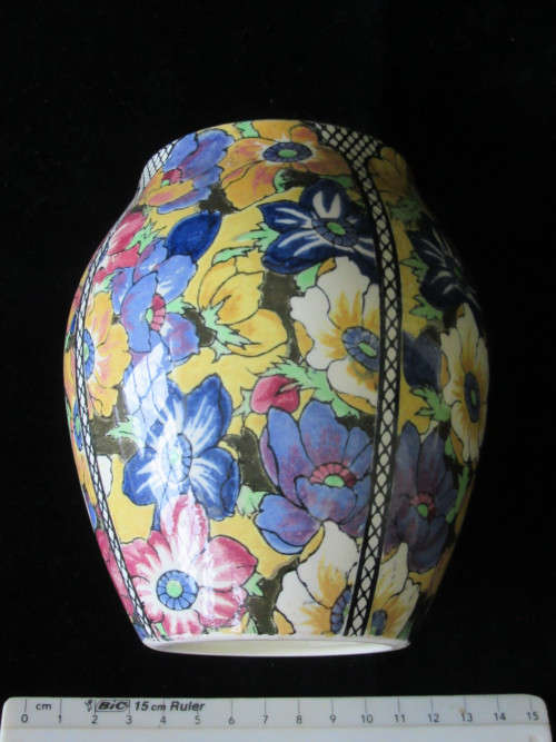 Royal Doulton Art Deco Anemone  Vase