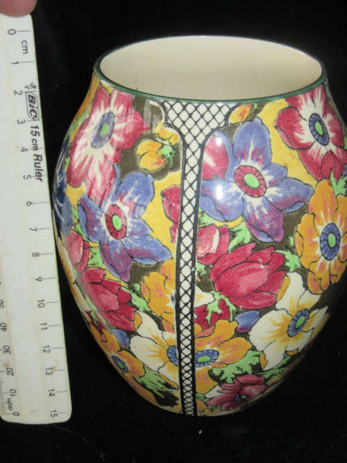 Royal Doulton Art Deco Anemone  Vase