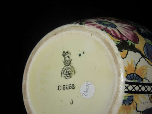 Royal Doulton Art Deco Anemone  Vase