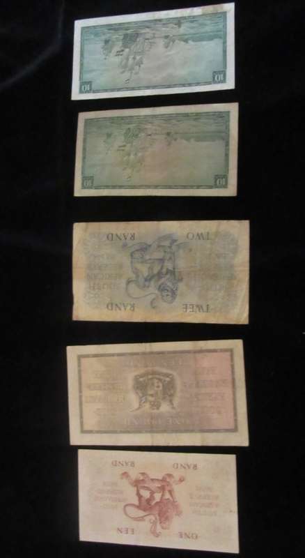LOT OF OLD SOUTH AFRICAN BANK NOTES