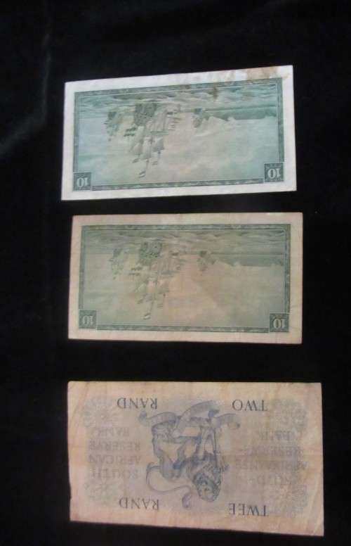LOT OF OLD SOUTH AFRICAN BANK NOTES