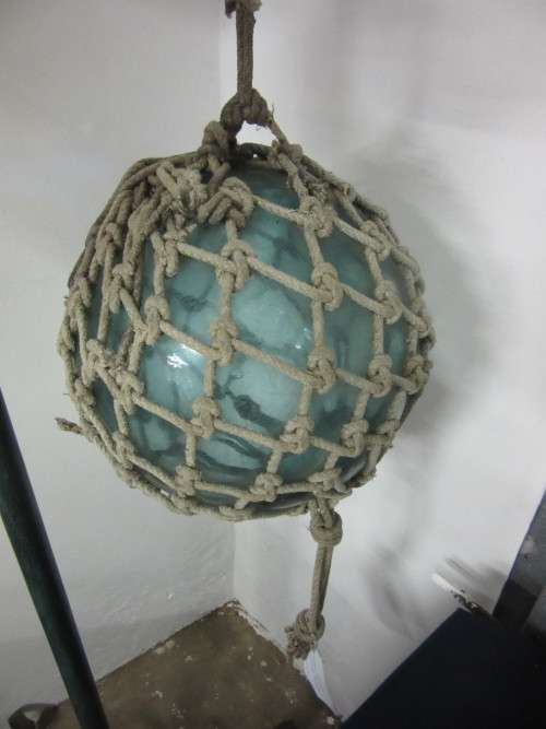 VINTAGE GLASS BOYES - GREEN GLASS