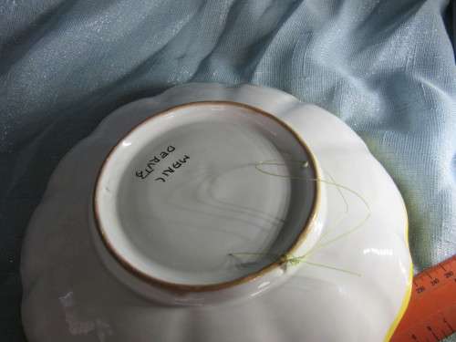 Portuguese majolica wall plate marked  Capri - signed on reverse