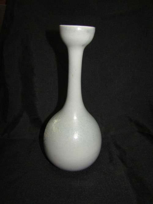 Unconfirm -  Chinese celadon glazed-  oriental tapered vase with gourd base posible 18th -19th centu