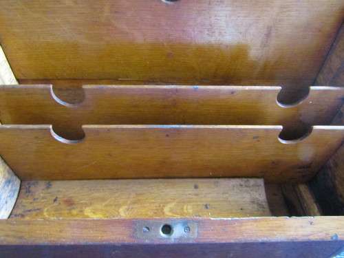 Vintage oak writing box -