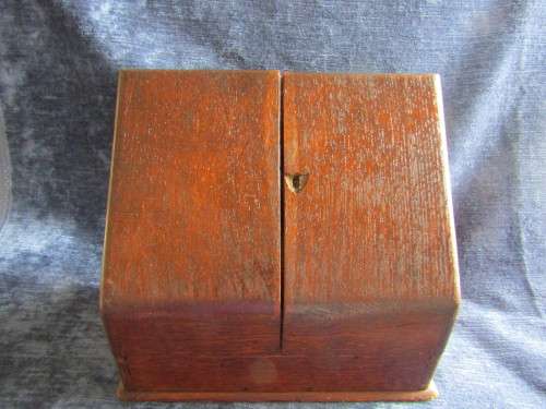 Vintage oak writing box -